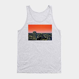 Hiroshi Nagai - City Pop Art at night Tank Top